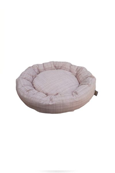 Badem Akvaryum Fluffy Bagel Cat and Dog Bed 50 Cm Light Brown