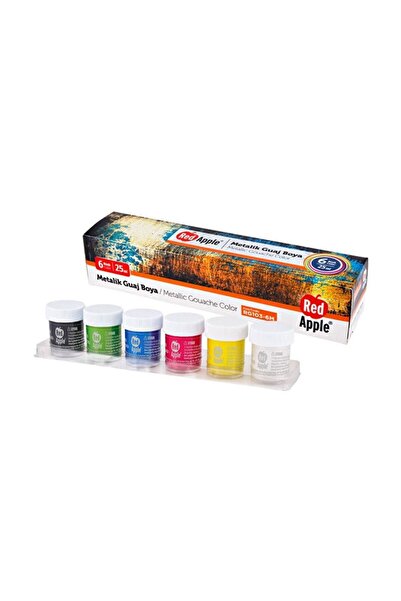 Guaj Boya Metalik 6 Renk 25 Ml