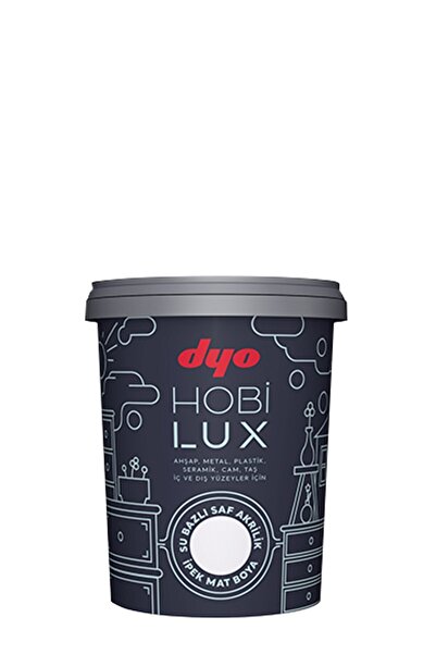Dyo Hobilux Su Bazlı Saf Akrilik Ipek Mat Boya 0,4 Lt Hobi Boya 0020 Siyah