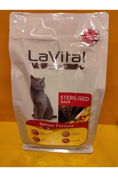 LaVital Somonlu Kısırlaştırılmış Kedi Maması 1.5 Kg