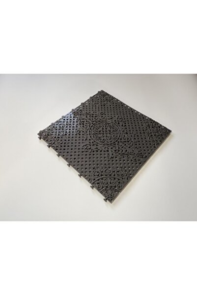 Gerçektrend Antrasit, Çini Desenli Ortopedik Plastik Yer Karosu Zemin Döşemes...