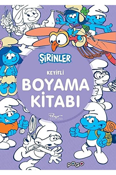 Genel Markalar Keyifli Boyama Kitabı - Şirinler [mustazen]