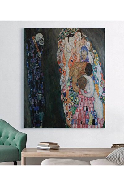 Genel Markalar Gustav Klimt Ölüm Ve Yaşam Kanvas Tablo