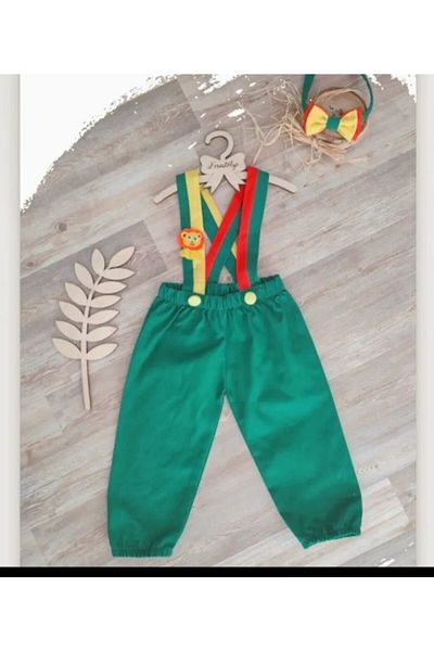 Feriatolye Safari Concept Baby Boy Green Winter Slippers