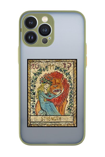 mooodcase Iphone 13 Pro Max Uyumlu Strenght Desenli Kamera Korumalı Buzlu Şeffaf Lüx Telefon Kılıfı