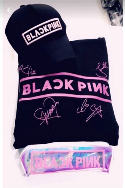 Built By Crazy Combinație de hanorac negru Blackpink Signature pentru damă 7