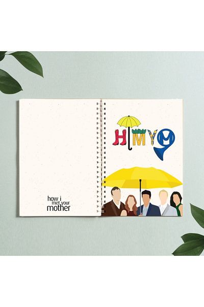 Paytak Moda How I Met Your Mother Notebook تصميم حلزوني A5 96 ورقة غير مبطنة Pytkdt292