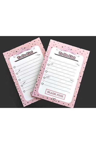 Yd Blackpink To Do List - A5 15x21 Cm Özel Tasarım Yapılacaklar Listesi - Ikili Set