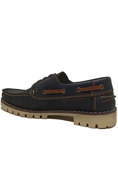 Modamela K108 Koyu Lacivert Nubuk Kadın Ayakkabı