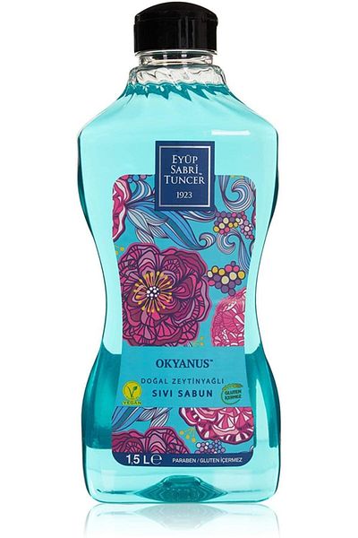 Eyüp Sabri Tuncer Natural Olive Oil Liquid Soap Ocean 1.5 L Pet Bottle