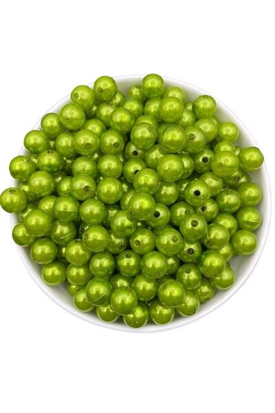 Hedef Bijuteri حبات اللؤلؤ البلاستيكي باللون الأخضر 12 مم، وحقائب وخرز لصنع ا...