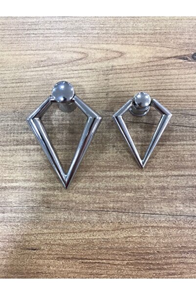 ARON Hayal Büyük Üçgen Sarkaç Parlak Krom Düğme Kulp Mobilya Komidin Şifonyer...