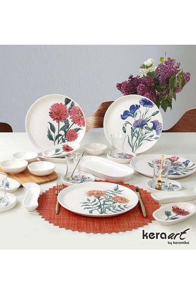 Keramika 23 Piece Breakfast Set for 4 People