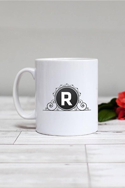 Hedizu White Mug with Letter R