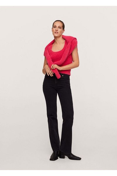 MANGO Woman Damenbluse in Erdbeerrot