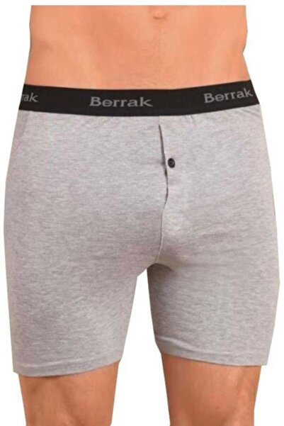 Berrak Нижня білизна Чоловічі боксери з ґудзиками та еластичною талією, довгі штани, упаковка з 5 штук