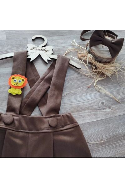 Feriatolye Baby Boy Winter Salopet - Safari Comcept Brown