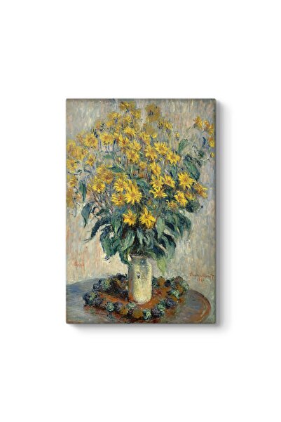 TabloShop Claude Monet - Kudüs Enginar Çiçekleri Kanvas Tablo - İmpresyonist ...