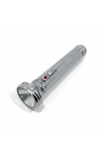 abnturk Nostaljik Pilli Metal El Feneri Büyük Boy 23 cm Fener 3 Adet Kalın Pi...