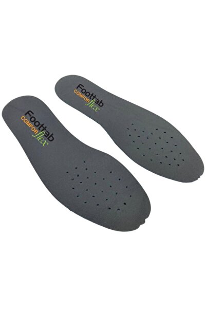 Foottab Anatomik Ayakkabı Tabanlığı Deri Iç Tabanlık Siyah