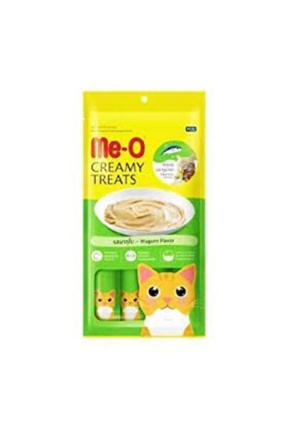 me-o Creamy Treats Sarı Yüzgeçli Orkinos Balıklı Kedi Ödülü 4x15 gr
