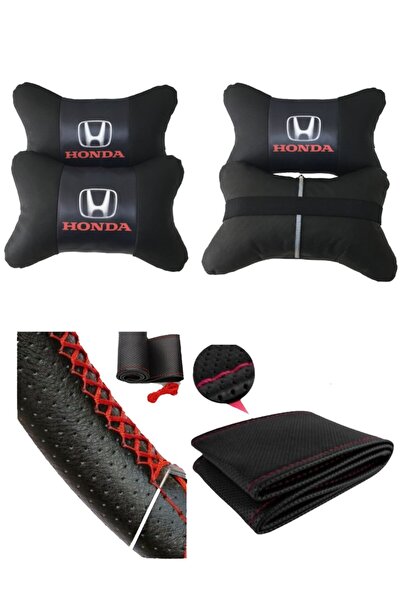 AYAZGURUP Honda Civic Fd6 Dikmeli Direksiyon Kılıfı + 5d Ortopedik Boyun Yast...