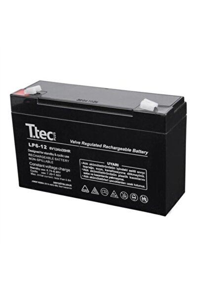 Ttec 6 Volt 12a Akü - 6v 12 Ah Bakımsız Kuru Akü 2021 Üretim