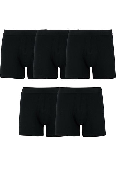 Meguca Socks Cotton Flexible Ανδρικά Boxers 5 Pack Μαύρο