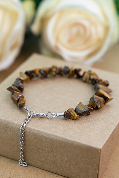 ByKolyeucum سوار من الحجر الطبيعي المكسور بحجر عين النمر