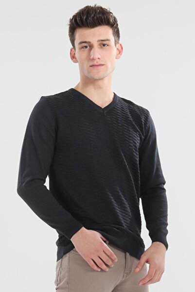 Cazador Чоловічий светр з V-подібним вирізом Caz 3106