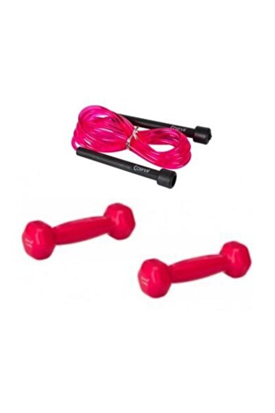 Cosfer 0,5 Kg X 2 Adet Demir Dambıl Ve Pembe Atlama Ipi