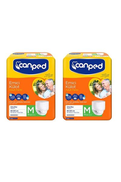 Canped Absorbent Panty Diaper Medium Size Medium 60 Pieces Eco Pack