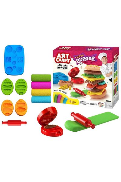 DEDE 03554, Hamburger Dough Set 200 gr