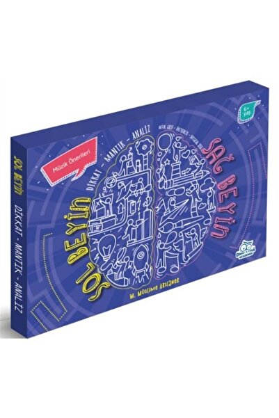 Dikkat ve Zeka Akademisi Sağ Beyin Sol Beyin Egzersizleri Seti (3 Kitap Takım...