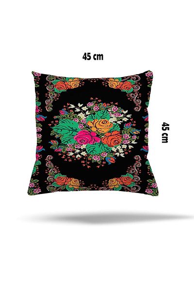on the clouds Colorful Flower Pattern Floral Hidden Zippered Pillow Case Throw Pillow Case Seat Pillow Case