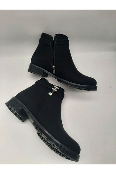 Sedef New Season Winter Non-Slip Anti-Cold Boots with Rubber Sole Inside Wool
