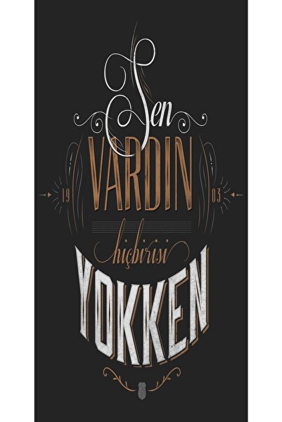 hediyeniburadabul Γραπτή ξύλινη αφίσα τοίχου – Ειδική Συλλογή – Hbb