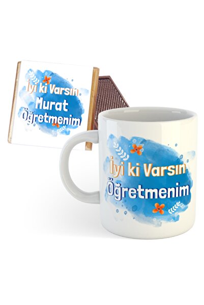 Öğretmenler Günü Hediyesi Kupa Bardak Ve Çikolata