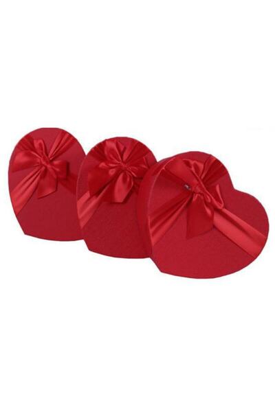 Anka Home Anka Decor Kalpli Büyük Boy 3 Lü Kalp Kutu 8279