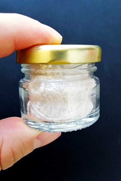 Sanathobi Likalı Cam Hokka Sarı Kapak, Hat Sanatı Kaliigrafi, Minyatür Tezhip Hokka- 28ml