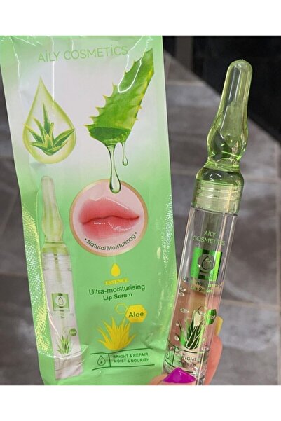 AİLY COSMETİCS Aloe Vera Özlü Ultra Nemlendirici Etkili Dudak Parlatıcı & Dol...