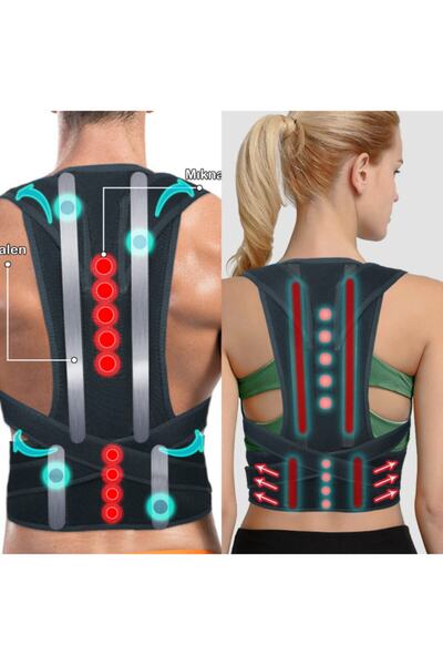 Ankaflex Siyah Newstyle Dik Duruş Korsesi Kamburluk Önleyici Korse Omuz Sırt ...