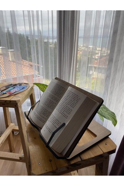 Axolotl Adjustable Book Reading Stand, Tablet Stand (OAK)