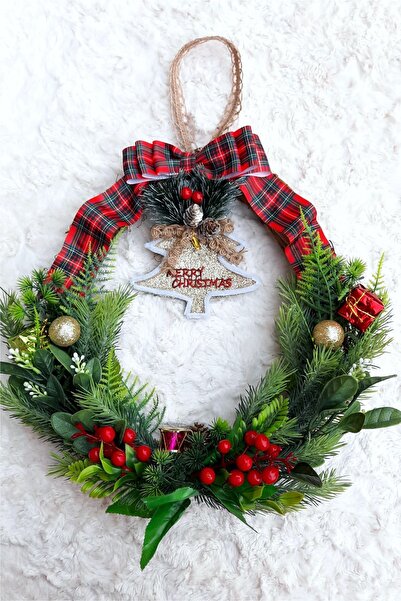 Lotus Hediye Kokina Yılbaşı Kapı Süsü - Kapı Çelengi Model:3