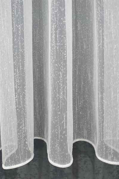 Tül Shop Honeycomb Top Ultra Draped Patterned Slub Linen Tulle Curtain 1 x 2.5 Medium Pleated