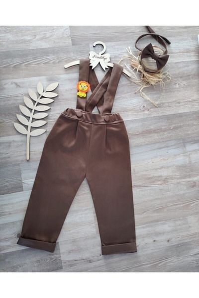 Feriatolye Baby Boy Winter Salopet - Safari Comcept Brown