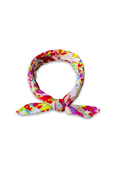 BERAY AKSESUAR Beray Kadın Pembe Kamuflaj Desenli Fular Aksesuar