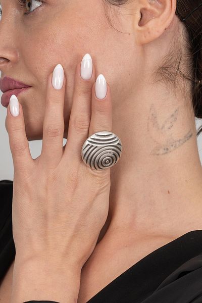ZeyDor Accessories خاتم تصميم نمط هندسي 1460