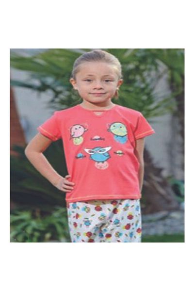 ROLY POLY Rolypoly Single Jersey 1061 Cotton 1-9 Years Old Shorts Set Mercan