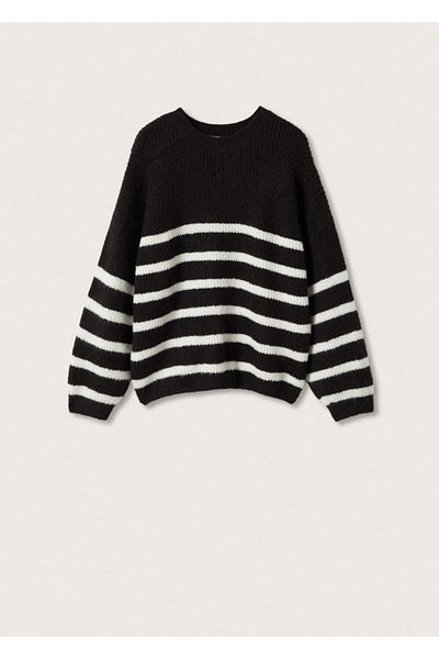 MANGO Kids Pulover negru pentru copii